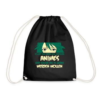 Es gibt zwei Arten von Menschen Anime - Turnbeutel - Schwarz - Vorne