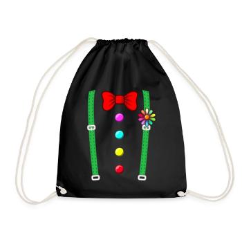 Circus Clown Costume Clown Carnival - Drawstring Bag - black - Front