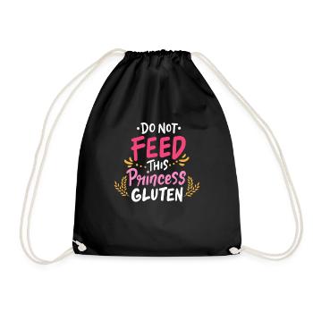 Idée cadeau intolérance au gluten maladie cœliaque - Sac de sport léger - noir - Devant