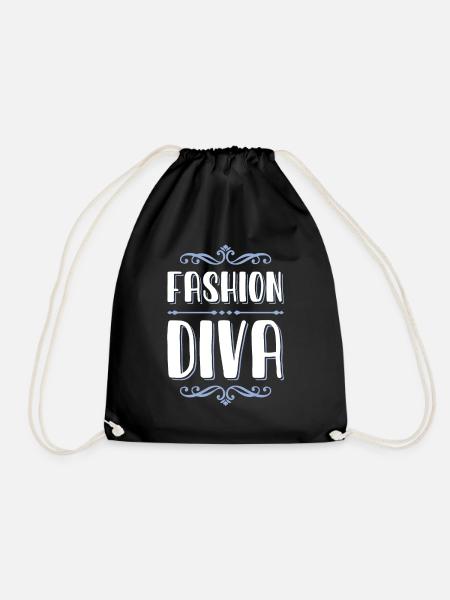 fashion diva - Turnbeutel - Schwarz