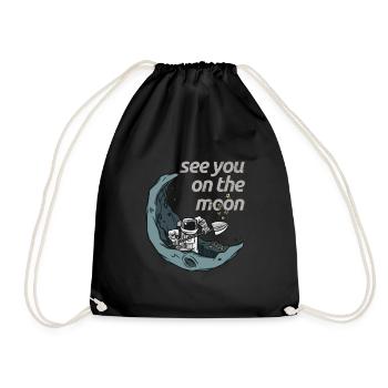 Voir sur la Lune Cryptocurrency Crypto Miner - Sac de sport léger - noir - Devant