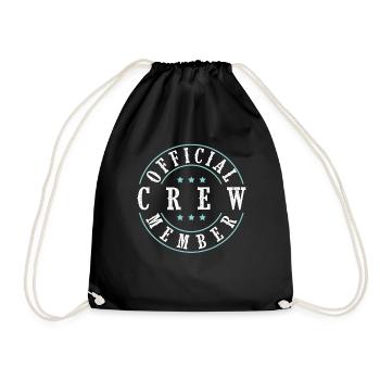 Crew Member - Drawstring Bag - black - Front