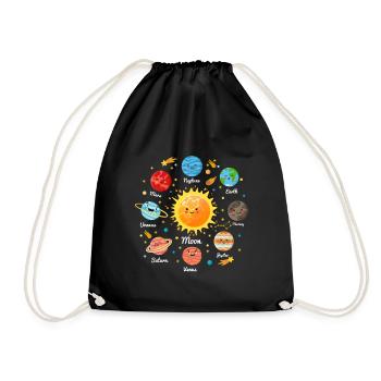 Solar System Space Planets for a sience lover - Sac de sport léger - noir - Devant