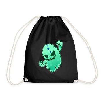 funny space ghost shirt - Sac de sport léger - noir - Devant