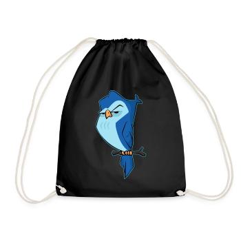 Cute Angry Owl Attitude Design - Bird Lovers - Turnbeutel - Schwarz - Vorne