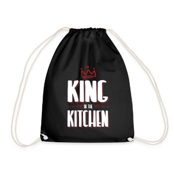 cuisine roi - Sac de sport léger - noir - Devant