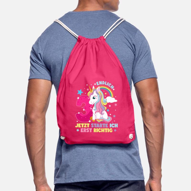 3. Geburtstag Mädchen kleid deko ich bin endlich 3 Turnbeutel