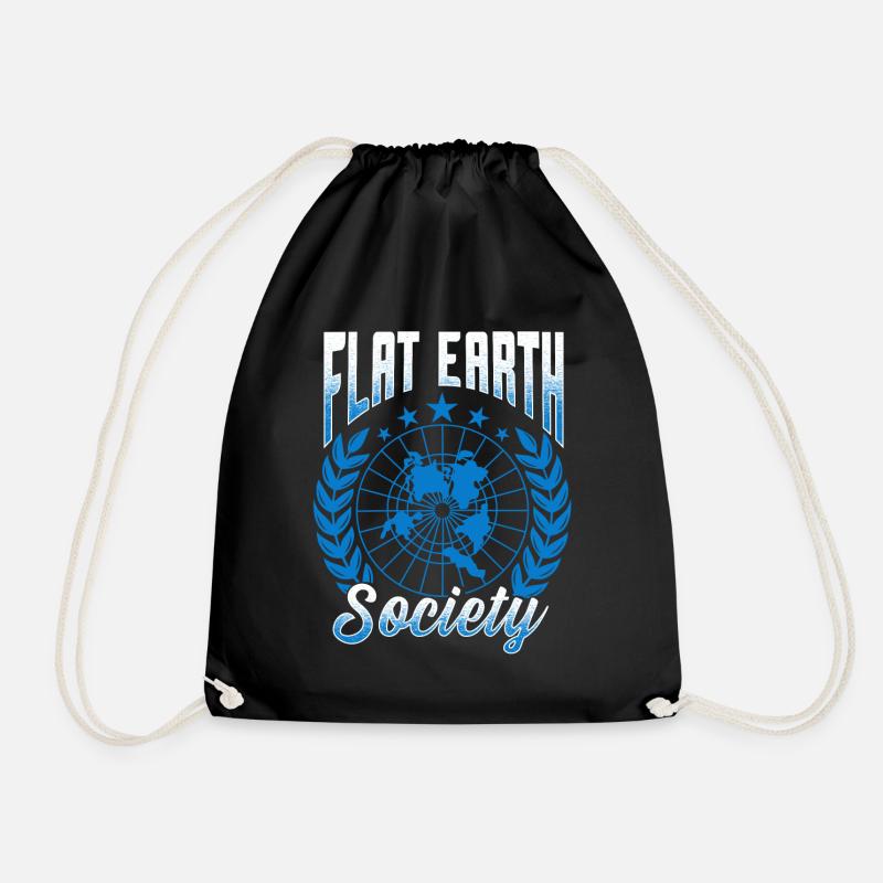 flat earth global lockdown the conspiracy - Turnbeutel - Schwarz