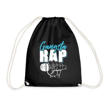 Gangsta Rap - Sac de sport léger - noir - Devant