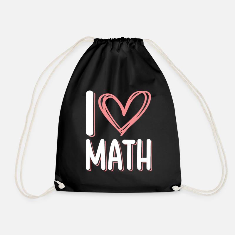 ich liebe mathe - Turnbeutel - Schwarz
