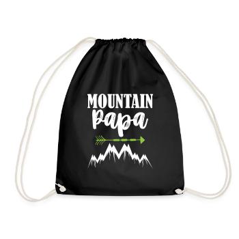 papa berge - Sac de sport léger - noir - Devant