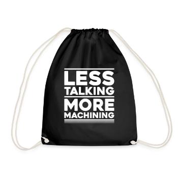 Opérateur de machine de découpe Tour Fraise Fraise CNC Machiniste - Sac de sport léger - noir - Devant
