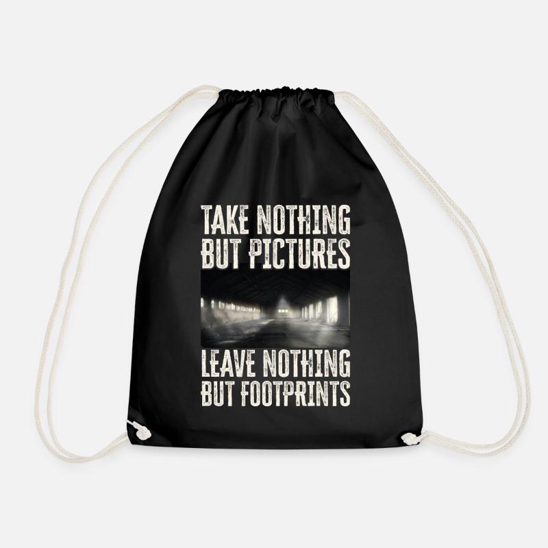 Take Nothing But Pictures Leave Nothing But - Turnbeutel - Schwarz
