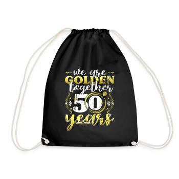 Nous sommes Golden Together 50 ans anniversaire de mariage - Sac de sport léger - noir - Devant