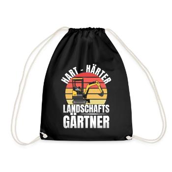 Hart Härter Landshaftsgärtner Gartenbau - Turnbeutel - Schwarz - Vorne