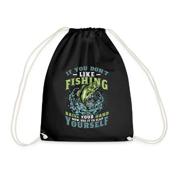 Drôle de pêche en disant Fischer - Sac de sport léger - noir - Devant