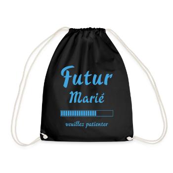 Futur marié veuillez patienter Humour mariage - Sac de sport léger - noir - Devant