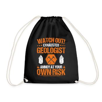 Géologue Géologue Géologue Géologie Géologine - Sac de sport léger - noir - Devant