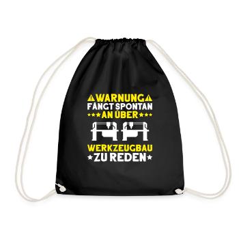 Werkzeugmechaniker Werkzeugmacher Tool & Die Maker - Turnbeutel - Schwarz - Vorne