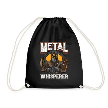Metal welding machine - Drawstring Bag - black - Front