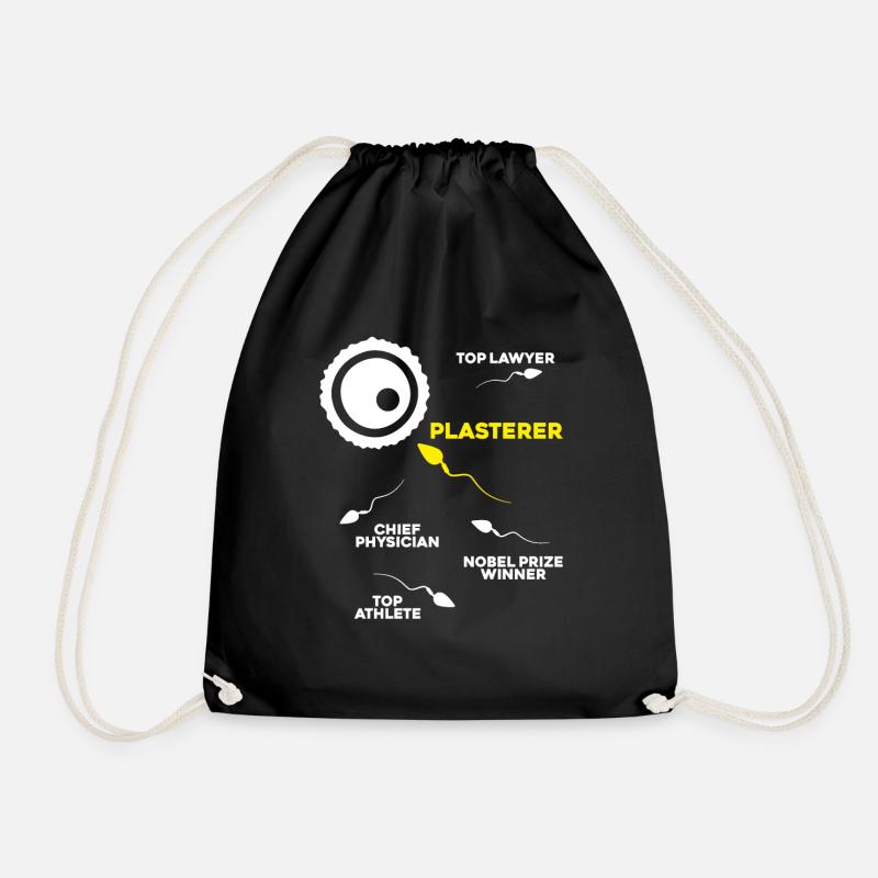 Stuckateur Plasterer Stukkateur Gipser Verputzer - Turnbeutel - Schwarz