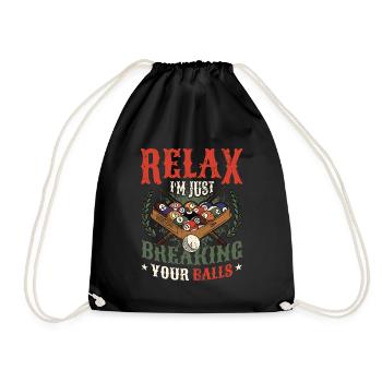 Billiards Pool Players - Drawstring Bag - black - Front