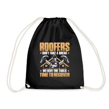 Dachdecker Dachdeckerei Dachdecken Roofer Roofing - Drawstring Bag - black - Front