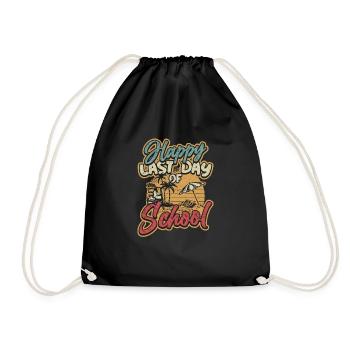 Joyeux dernier jour d’école - Sac de sport léger - noir - Devant