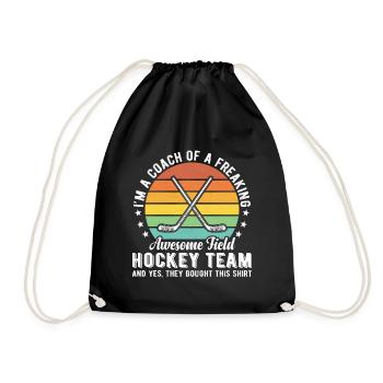 Trainer einer verdammt guten Feldhockeymannschaft - Turnbeutel - Schwarz - Vorne