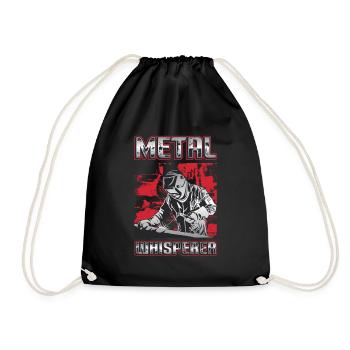 Welding Metal Whisperer Welder - Drawstring Bag - black - Front