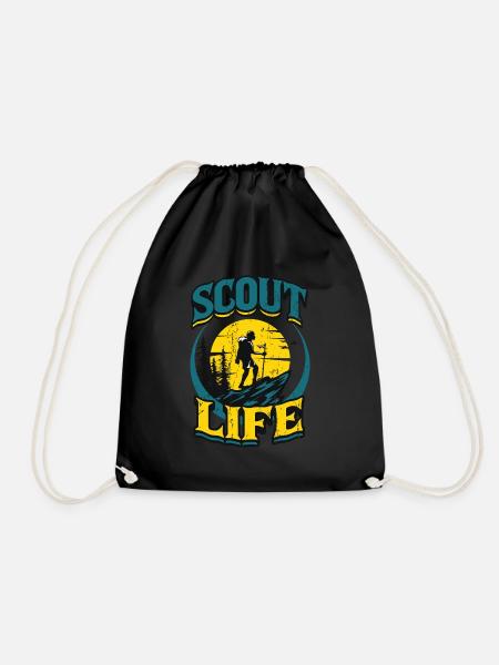 Scout Life Scout Camping Outdoor Scout - Sac de sport léger - noir