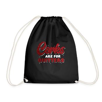 Les bouchons sont pour le festival du vin amusant de Quitter. - Sac de sport léger - noir - Devant