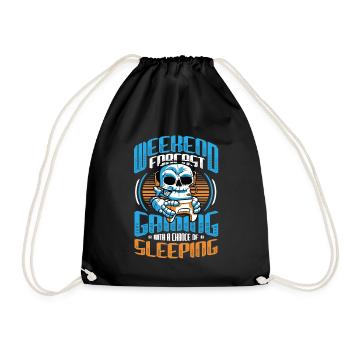 Jeu de prédiction de week-end avec une chance. - Sac de sport léger - noir - Devant