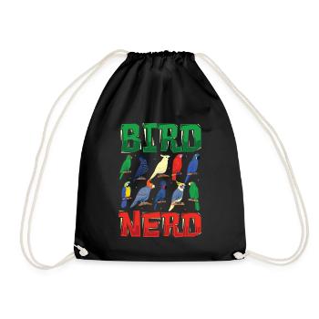 Observation des oiseaux Nerd - Sac de sport léger - noir - Devant