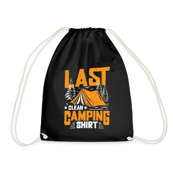Drôle de câpre, dernier camping propre. - Sac de sport léger - noir - Devant