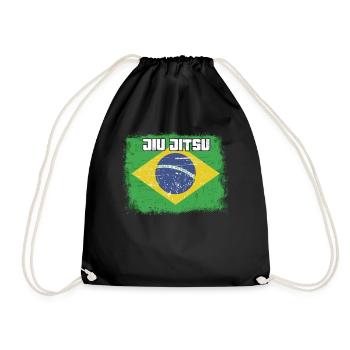 Martial Arts BJJ Brazilian Jiu Jitsu - Turnbeutel - Schwarz - Vorne