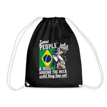Martial Arts BJJ Brazilian Jiu Jitsu - Turnbeutel - Schwarz - Vorne