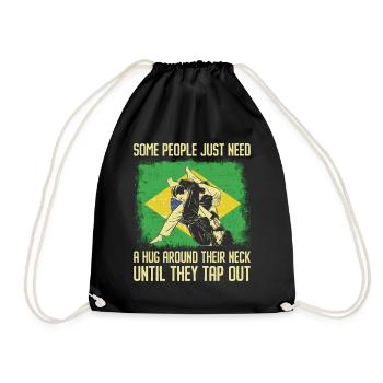 Martial Arts BJJ Brazilian Jiu Jitsu - Turnbeutel - Schwarz - Vorne