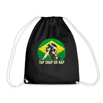 Martial Arts BJJ Brazilian Jiu Jitsu - Turnbeutel - Schwarz - Vorne
