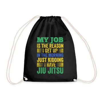 Martial Arts BJJ Brazilian Jiu Jitsu - Turnbeutel - Schwarz - Vorne
