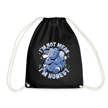 Je ne suis pas méchant que je suis honnête et franc parleur - Sac de sport léger - noir - Devant