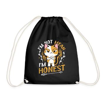 Je ne suis pas méchant que je suis honnête et franc parleur - Sac de sport léger - noir - Devant