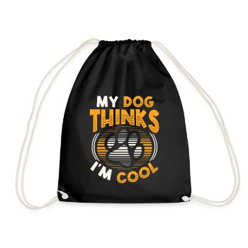 Mon chien pense que je suis cool. - Sac de sport léger - noir - Devant