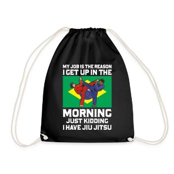 Martial Arts BJJ Brazilian Jiu Jitsu - Turnbeutel - Schwarz - Vorne