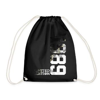 37TH BIRTHDAY LIMITED EDITION 1989 - Drawstring Bag - black - Front