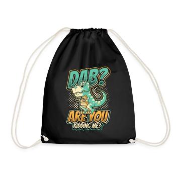 Trex, avec un bras trop court pour tamponner. - Sac de sport léger - noir - Devant