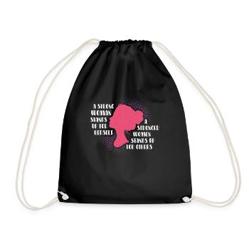Des femmes fortes défendent la justice - Sac de sport léger - noir - Devant