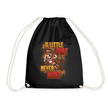 Un peu de saleté ne fait pas mal, le motocross. - Sac de sport léger - noir - Devant