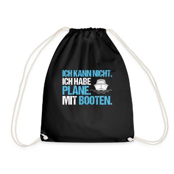 Bootsbauer Bootsbau Schiffbauer Schiffbau Boote - Turnbeutel - Schwarz - Vorne