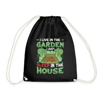 Je vis dans l’amoureux du jardin, le jardinage. - Sac de sport léger - noir - Devant